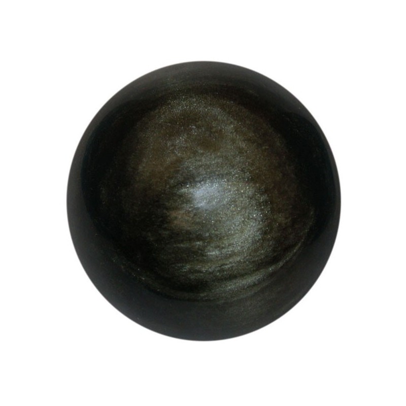 Sphère en obsidienne dorée 