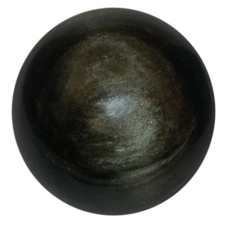 Sphère en obsidienne dorée 