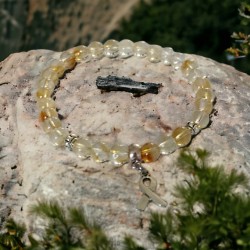 Bracelet Octobre Rose Citrine