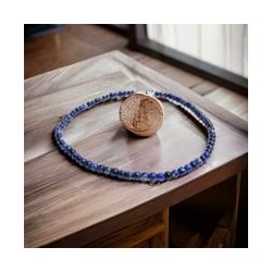 Collier en sodalite  4 mm