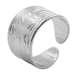 Bague réglable acier Etoile