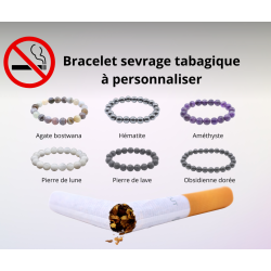 Bracelet Addiction Tabac 6 mm