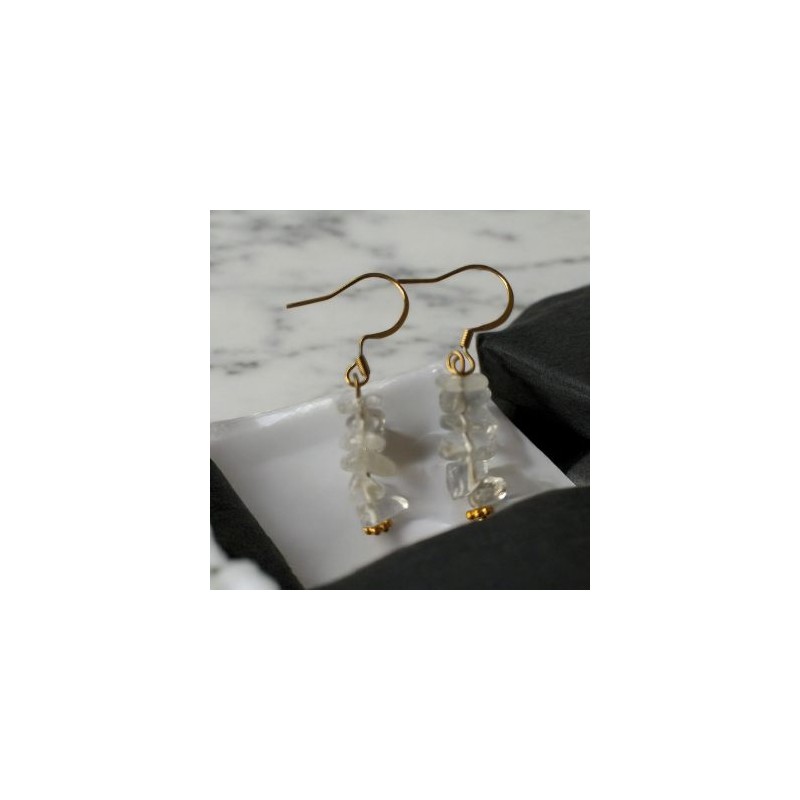 Boucles d'oreilles Cristal de roche