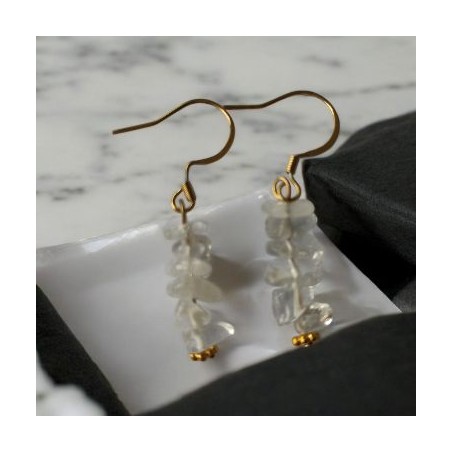 Boucles d'oreilles Cristal de roche